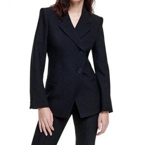 NWT Smythe 20th Anniversary Black Asymmetrical Blazer Jacket